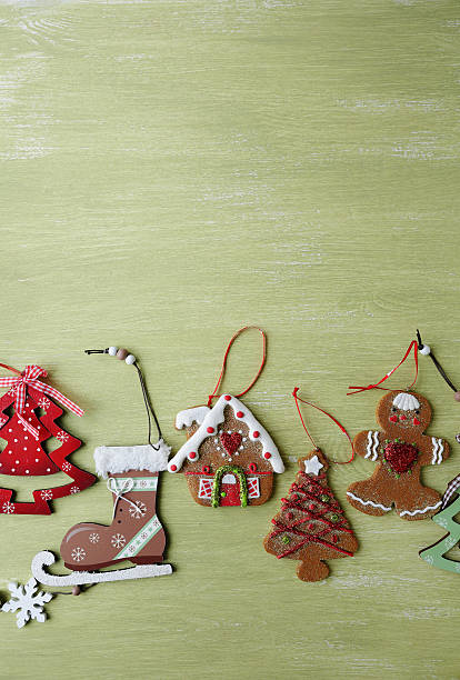 istock vintage christmas decorations on wooden background 502970010