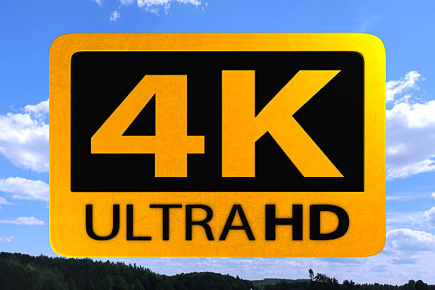 4 k ícone de ultra-alta definição - 720p - fotografias e filmes do acervo