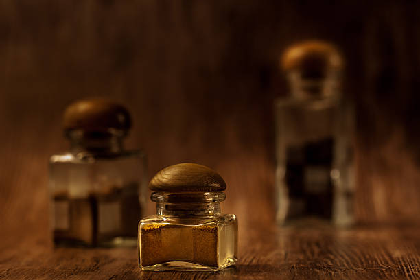 istock Jars with spice on wood 502971747