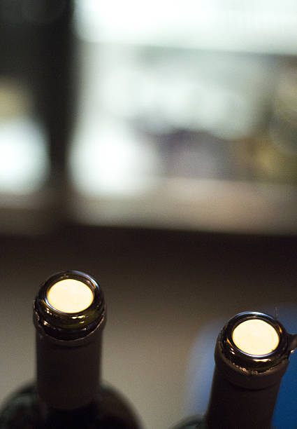 istock White and red wine bottles in wedding party 502972180