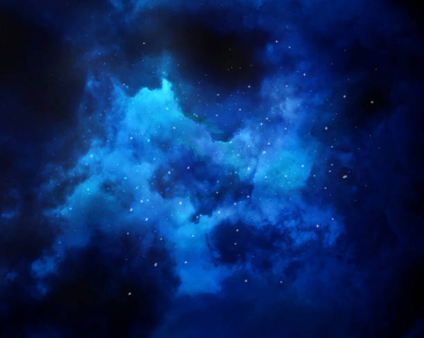 istock Night sky with stars and nebula 502972206