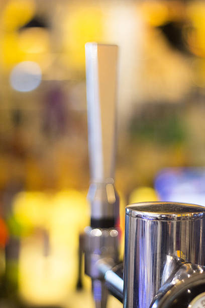 istock Lager draft beer pump in pub bar 502972246
