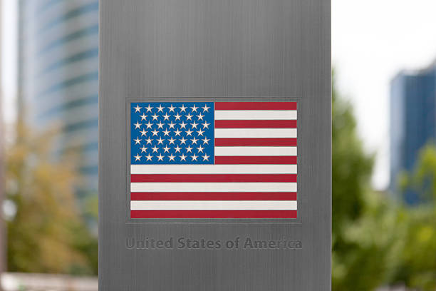 istock Series of national flags on pole - USA 502972394