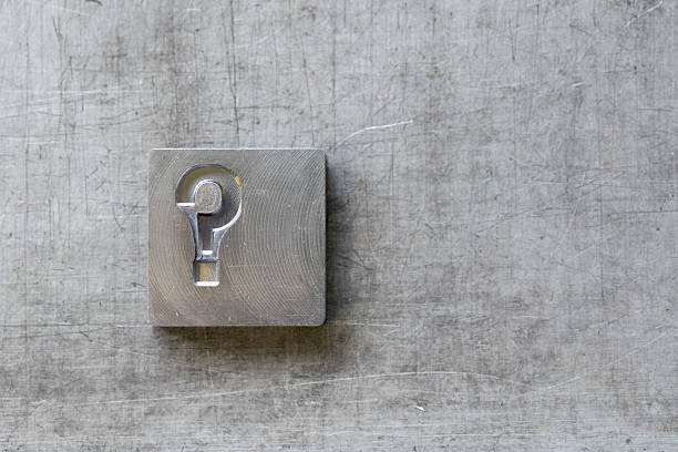 istock Question mark vintage letters from vintage press 502972512