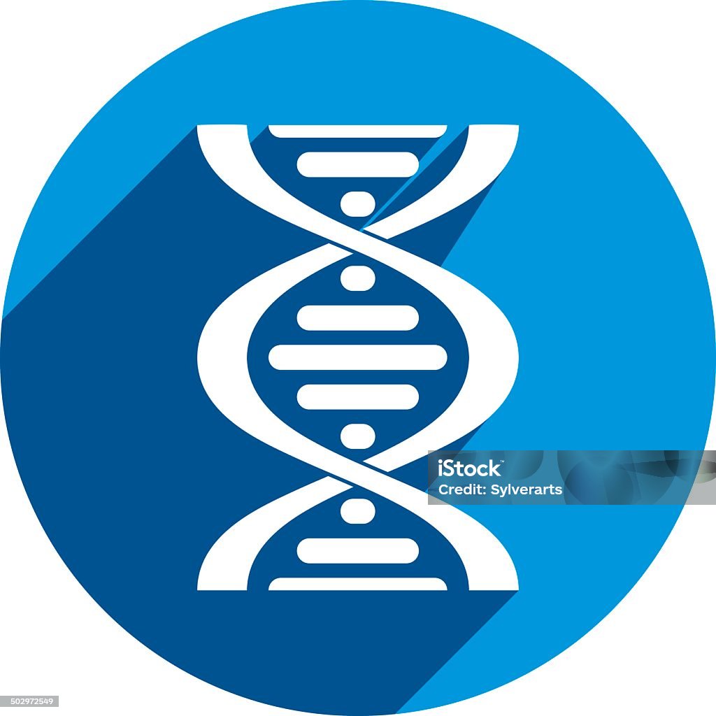 vector ícone de Dna isolado no fundo branco. - Royalty-free ADN arte vetorial