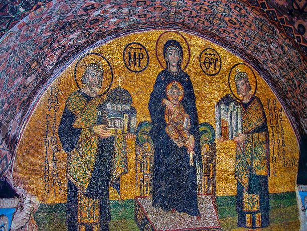 istock Mosaic Details from Hagia Sophia 502972689