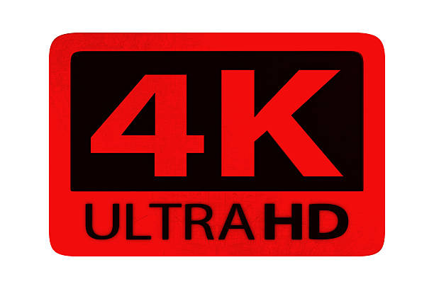 4 k ultra hd значок - 720p стоковые фото и изображения