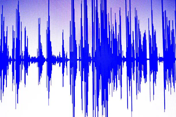 Photo of Audio studio voice recording sound wave