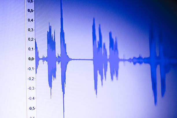 istock Audio studio voice recording sound wave 502973078