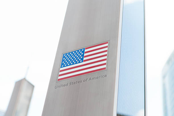 istock Series of flags on pole - USA 502973764