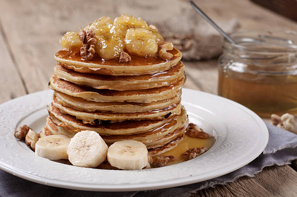 istock Pancake with caramelized bananas and honey 502974530
