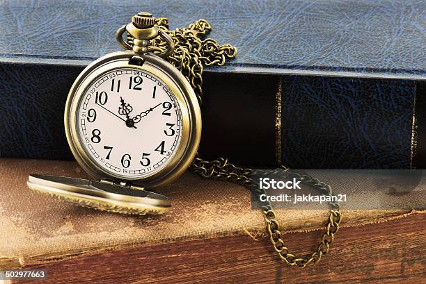 Pocket Watch Stock Photo - Download Image Now - Antique, Book, Chrome