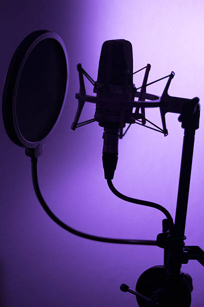 istock Audio recording vocal studio voice microphone 502989582