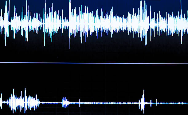 istock Audio studio voice recording sound wave 502990160