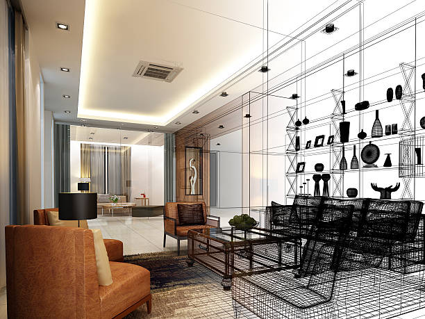istock sketch design of interior living 502990344