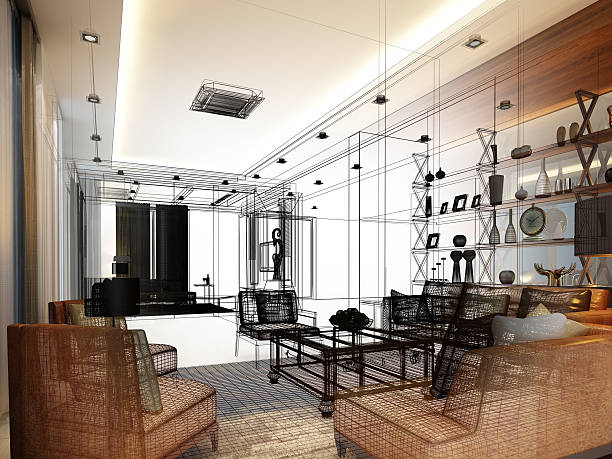 istock sketch design of interior living 502990392