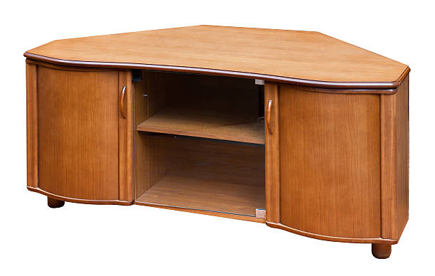 istock Wooden old stile bureau. Isolated on white 502991433