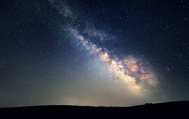 istock Milky Way. Beautiful summer night sky with stars. Background 502991650