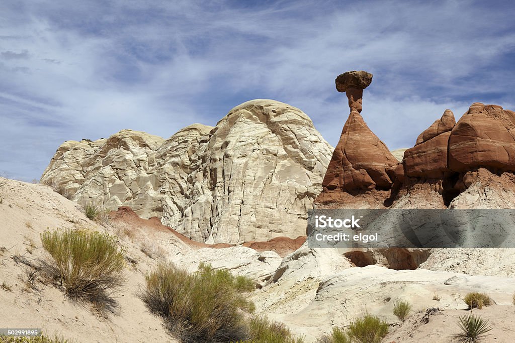 Grzyb trujący Formacja skalna, Paria, Utah, w USA. - Zbiór zdjęć royalty-free (Ameryka)