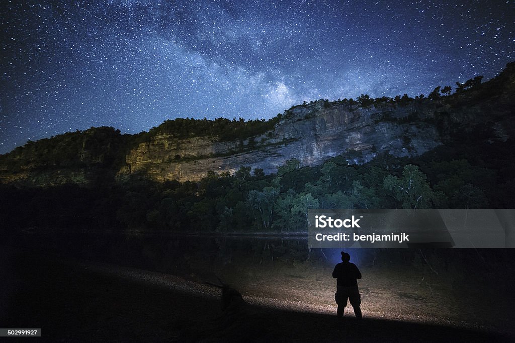 Star Gazing Star gazing under a beuatiful night sky. Arkansas Stock Photo