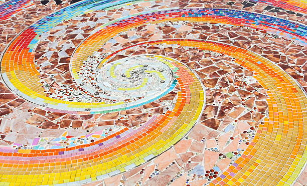 istock Wall background colorful glass mosaic art. 502992675