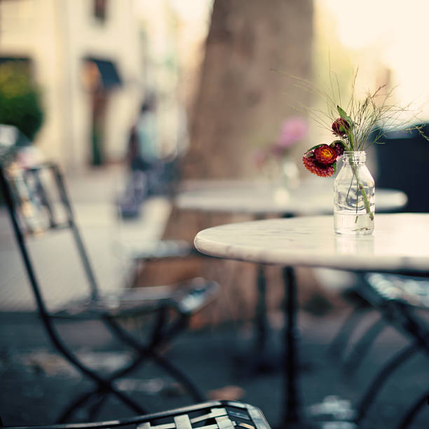 Cafe Tables stock photo