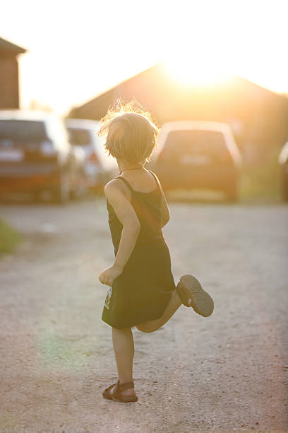 istock Little girl is happy and playing 502994155