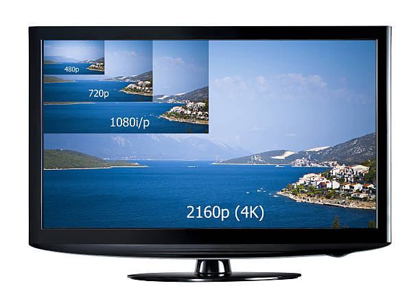 4 k tela de televisão - 720p - fotografias e filmes do acervo