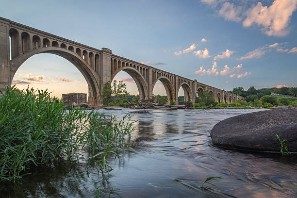 istock Richmond Railroad Bridge Crossing the James River 502995440