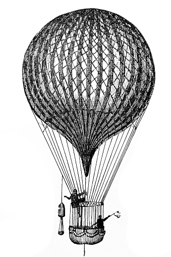 istock Antique Flying Balloon 502996116