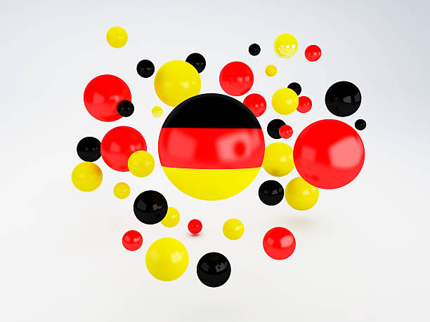 istock National flag of Germany on sphere 502996405