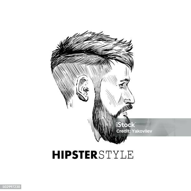 Fashion Silhouette Hipster Style Vector Illustration Stock Illustration - Download Image Now