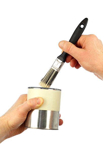 istock Paintbrush and Paint Can Held by Hands 502997575