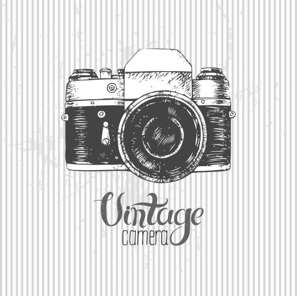 viintage カメラ - very old flash点のイラスト素材／クリップアート素材／マンガ素材／アイコン素材