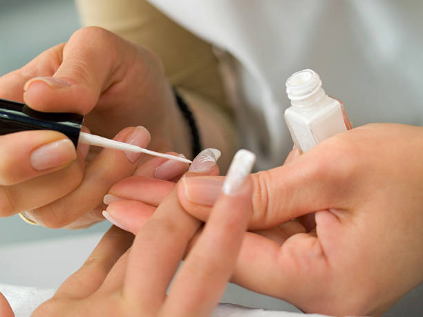 istock Girl fingernails being manicured. 503001538