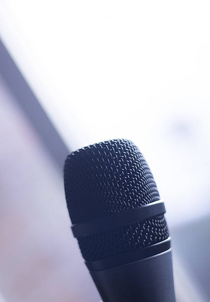 istock Audio recording studio voice microphone 503003502