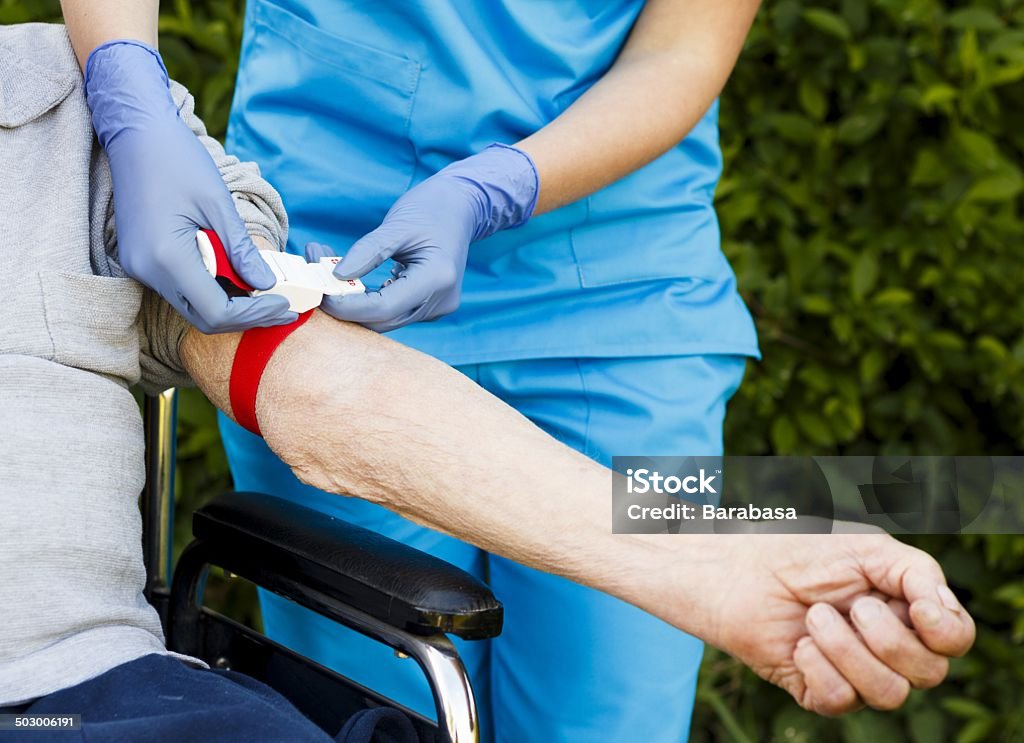 Bloos Test Vorbereitungen - Lizenzfrei Blut Stock-Foto