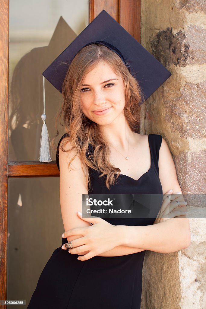 Graduate Graduate Girl Adult Student Stock Photo