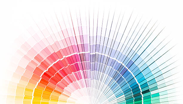 otwórz katalog kolorów pantone próbek. - colors color image paper color swatch zdjęcia i obrazy z banku zdjęć