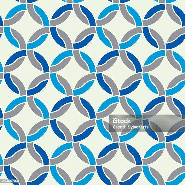 Vintage Geometric Seamless Pattern Vector Repeat Background Stock Illustration - Download Image Now