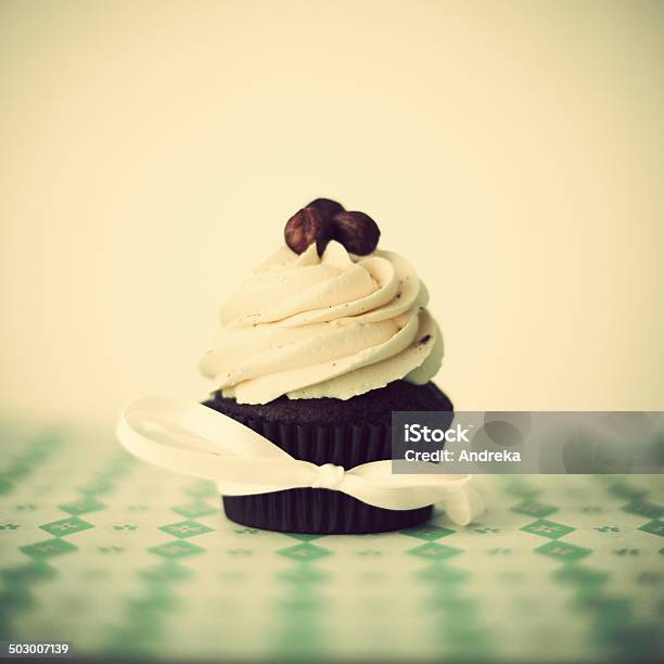 Hazelnut Cupcake Stock Photo - Download Image Now - 1980-1989, Accuracy, Auto Post Production Filter