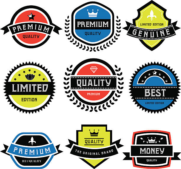 labels set of retro vintage badges