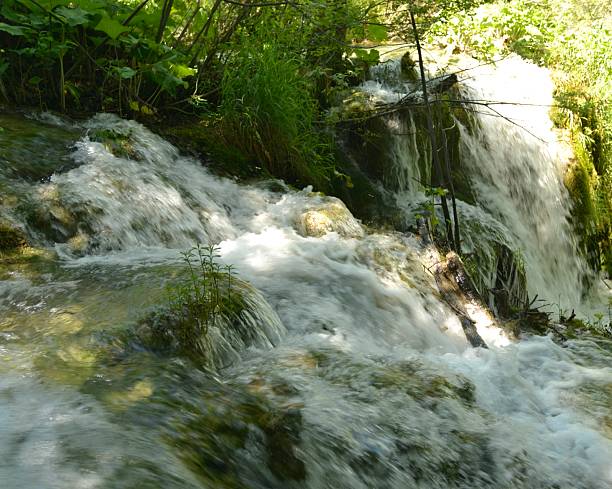 The continuous flow of water stock photo