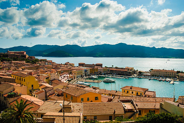 portoferraio, isola d'elba-italia - portoferraio fotografías e imágenes de stock