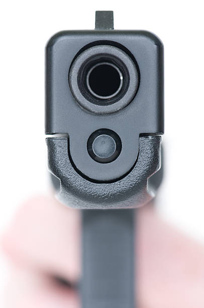 istock close front view of handgun 503011033