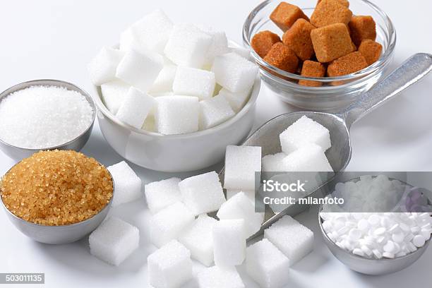 Sugar Stock Photo - Download Image Now - Bowl, Brown, Brown Sugar