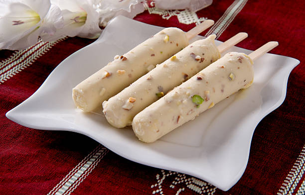 Kulfi Delicious and yummy Kulfi in Plate lahore pakistan photos stock pictures, royalty-free photos & images