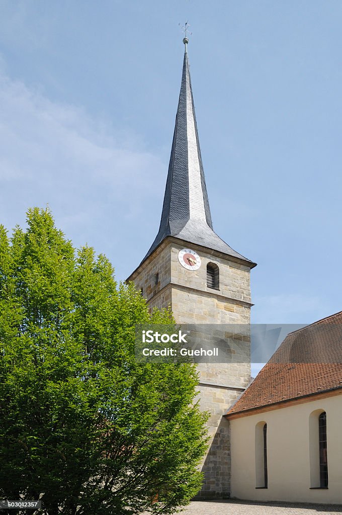 Church in Mistelbach Church in Mistelbach, Franconia, Bavaria, Germany, named St. Bartolomäus Bavaria Stock Photo