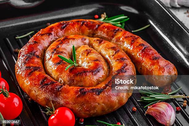Homemade Sausage Grilled Stock Photo - Download Image Now - Animal Body Part, Animal Skin, Beef