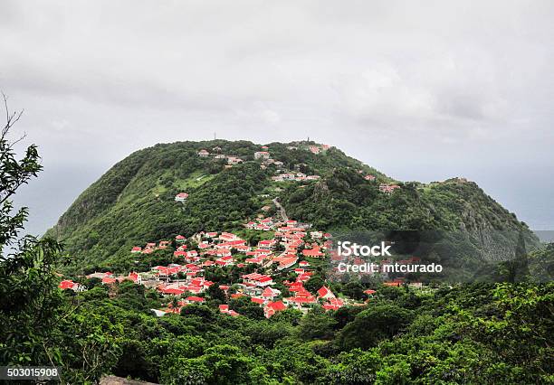 Windwardside Village Saba Stock Photo - Download Image Now - Saba - Antilles, Caribbean, Caribbean Culture